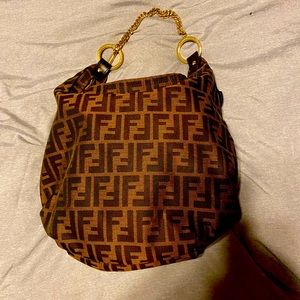 Authentic Fendi Hobo Bag one stain inside